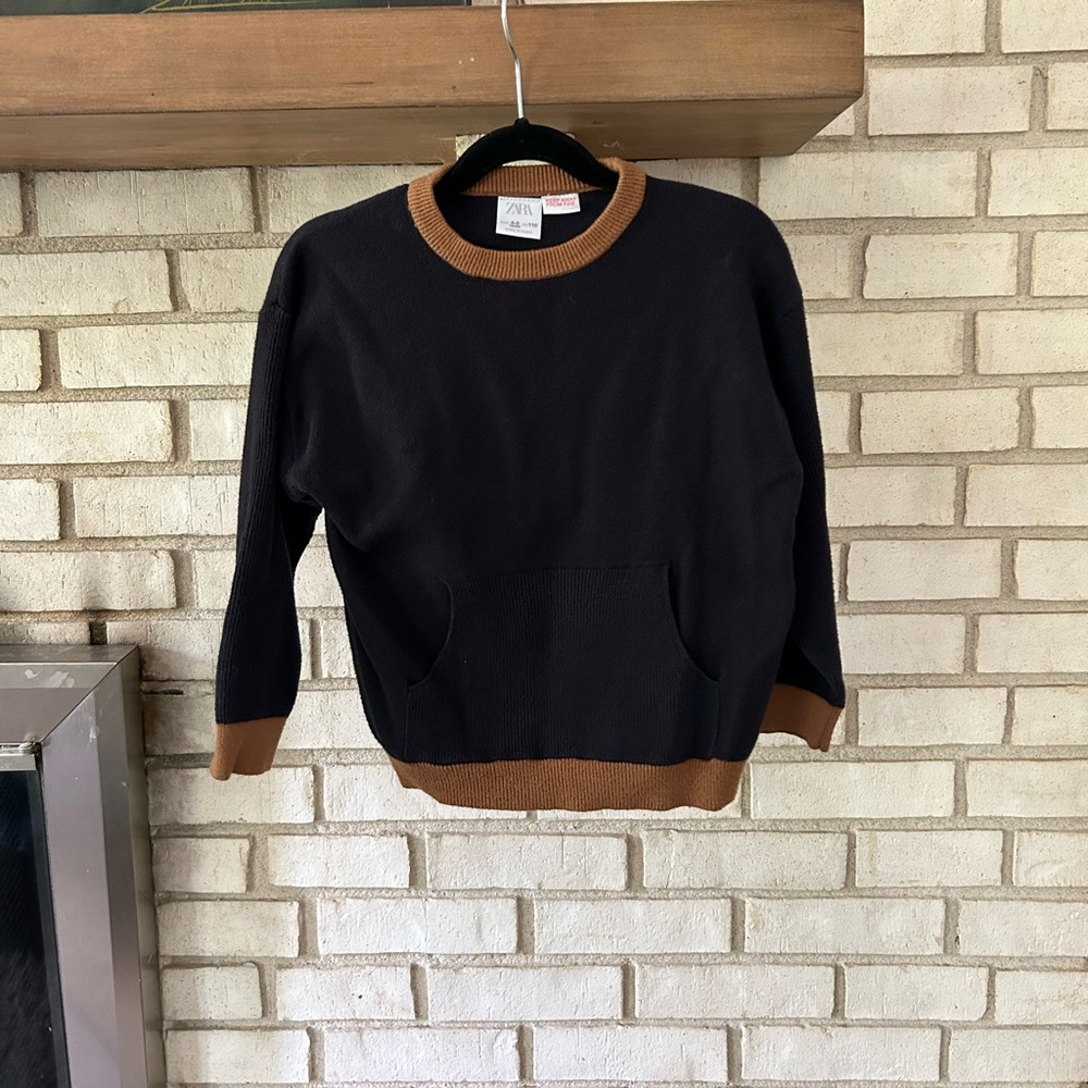 Zara Kids Black and Brown Sweater